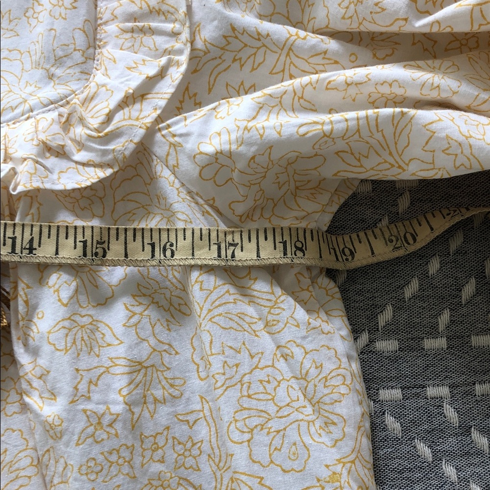 SZ Blockprints Clover Top in Honey, Size Small, New Without Tags, Cotton - Picture 7 of 9